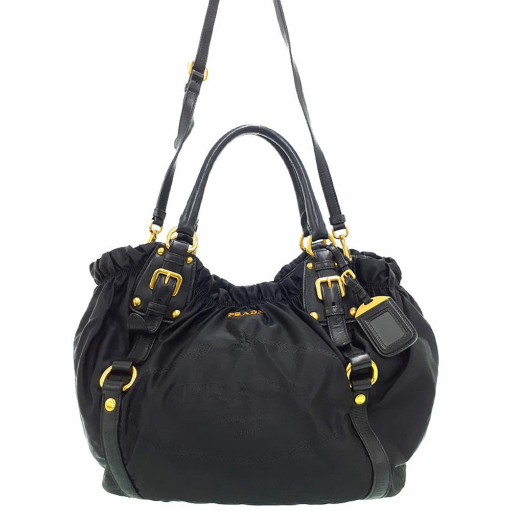 Prada Logo Jacquard Tote Bag